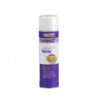 Everbuild Carpet Fix Spray Adhesive Aerosol 500ml