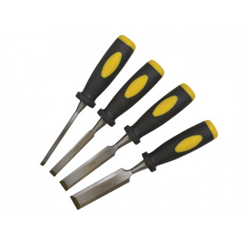 BlueSpot Tools Chisel Set Double Colour Handle Set, 4 Piece