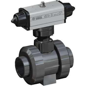 DN40 SGLE.ACT.PVC.B.VALVE PNEU.ACT.