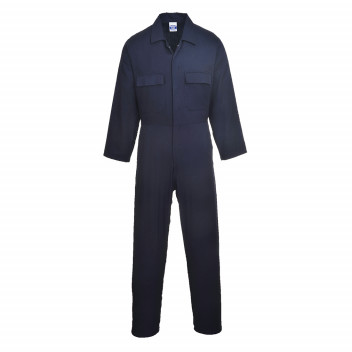 S998 Euro Work Cotton Coverall Navy Tall Medium