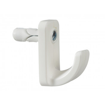 Plasplugs White Single Hollow Door Hook Pack of 1