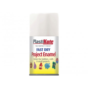 PlastiKote Fast Dry Enamel Aerosol Gloss White 100ml