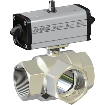 3/4\" BSP FEM DOUBLE ACTING 3-WAY L-PORT