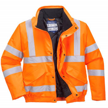 RT32 Hi-Vis Bomber Jacket RIS Orange Small