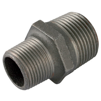 2\"X1.1/4\" BSPTM HEX NIPPLE BLACK GF245