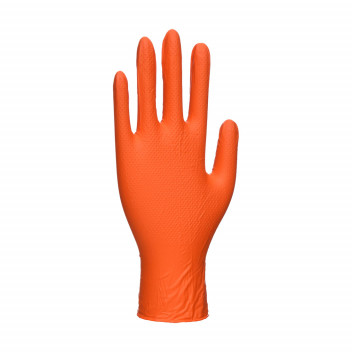 A930 Portwest Orange HD Disposable Gloves Orange Large