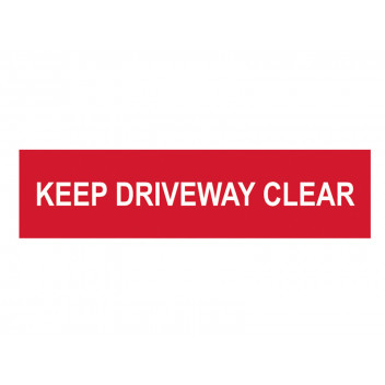 Scan Keep Driveway Clear - PVC 200 x 50mm