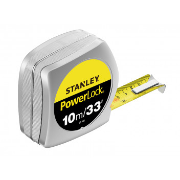Stanley Tools PowerLock Classic Pocket Tape 10m/33ft (Width 25mm)