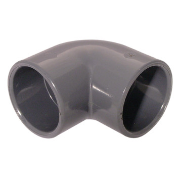 8\" ID SOLVENT ELBOW 90DEG UPVC DGREY