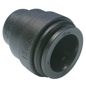 22MM END STOP BLACK