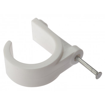 ForgeFix Pipe Clip with Masonry Nail 28mm Box 100