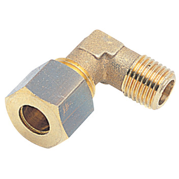 3/8\" BSPT Male x 10mm OD Male Stud Elbow
