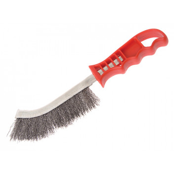 Faithfull Wire Scratch Brush Steel Red Handle