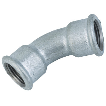 3/8\" BSP FEMALE 45? EQUAL BEND GALVANISED