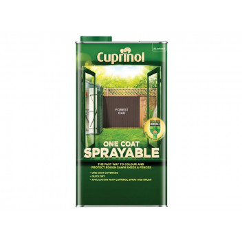 Cuprinol One Coat Sprayable Fence Treatment Forest Oak 5 litre