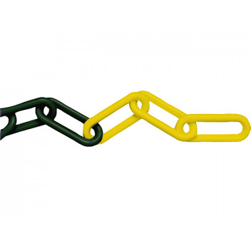 Faithfull Plastic Chain 8mm x 12.5m Yellow / Black