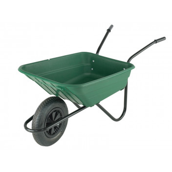 Walsall 90L Green Polypropylene Wheelbarrow