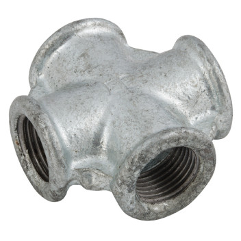 1.1/2\"BSP FEM EQUAL CROSS GALVANISED 180