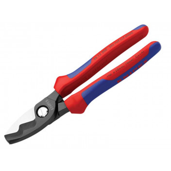 Knipex Cable Shears Twin Cutting Edge Multi-Component Grip 200mm (8in)