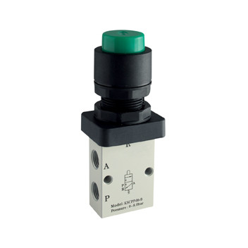1/8\" 3/2 Normally Closed Push Button External Valve