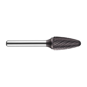 3mm Carbide Rotary Burr, TiAlN Coated, Ball Nosed Tree, Shape F (P811C)