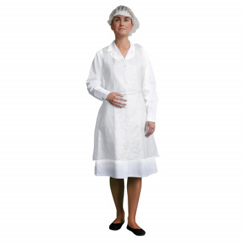 D300 Disposable PE Bib Apron White