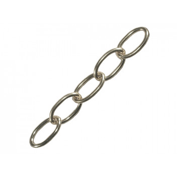 Faithfull Oval Chain 2.3mm x 10m Chrome