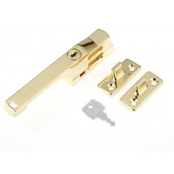 Yale Locks P115PB Lockable Window Handle Polished Brass Finish