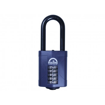 Squire CP60/2.5 Combination Padlock 5-Wheel 60mm Extra Long Shackle 63mm