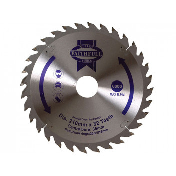 Faithfull TCT Circular Saw Blade 210 x 35mm x 32T POS
