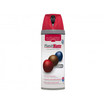 PlastiKote Twist & Spray Satin Real Red 400ml