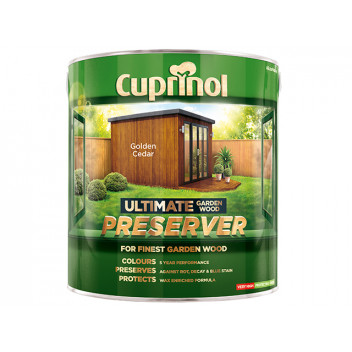 Cuprinol Ultimate Garden Wood Preserver Golden Cedar 4 litre