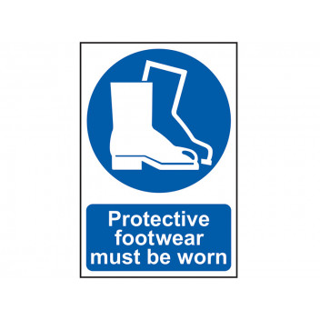 Scan Protective Footwear Must Be Worn - PVC 200 x 300mm