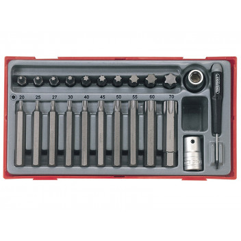 Teng TTTX23 TX Bit Socket Set, 23 Piece - 1/2in Drive