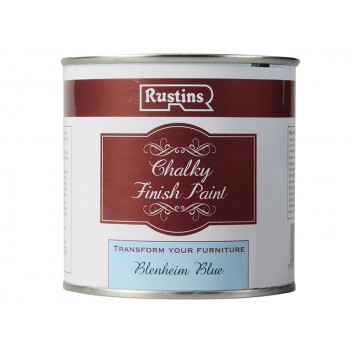 Rustins Chalky Finish Paint Blenheim Blue 250ml