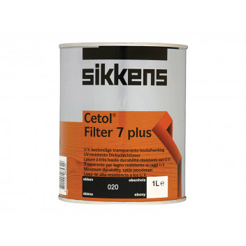 Sikkens Cetol Filter 7 Plus Translucent Woodstain Ebony 1 litre