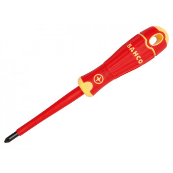 Bahco BAHCOFIT Insulated Screwdriver Pozidriv Tip PZ1 x 80mm