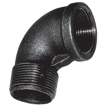 3/4\"X1/2\" BSPT M/FEM ELBOW FIG152 BLACK