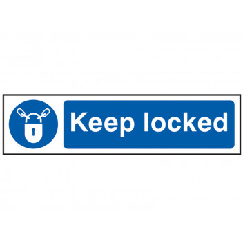 Scan Keep Locked - PVC 200 x 50mm