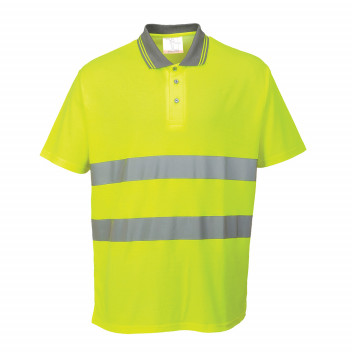 S171 Cotton Comfort Polo Yellow Large