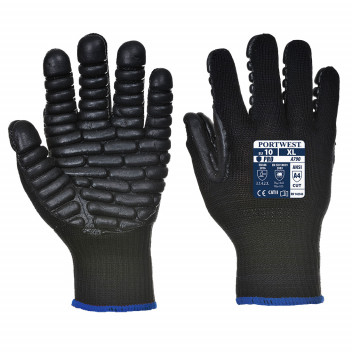 A790 Anti Vibration Glove Black Medium