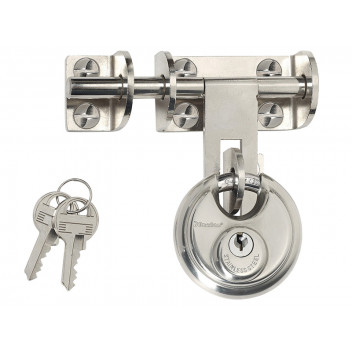 Master Lock Hasp 116mm + Discus Padlock 60mm