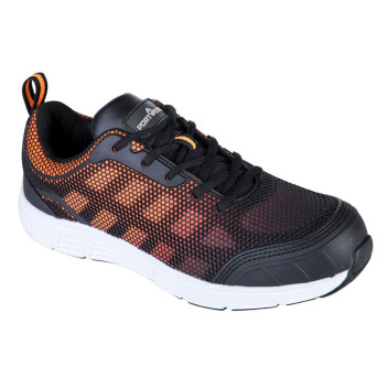 FT15 Steelite Tove Trainer S1P Black/Orange Size 12