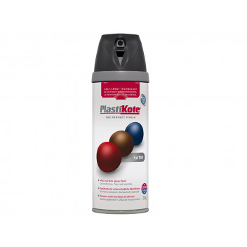 PlastiKote Twist & Spray Satin Black 400ml
