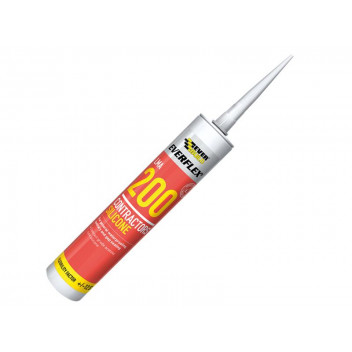 Everbuild Contractors Silicone Sealant 295ml White 200