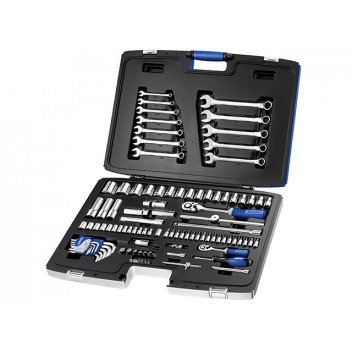 Expert Socket & Spanner Set of 101 Metric 1/4 & 1/2in Drive