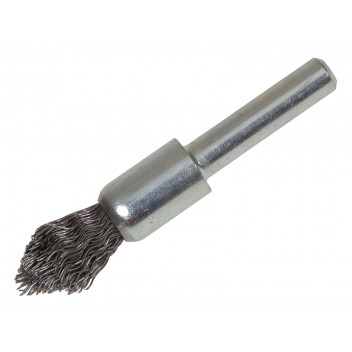 Lessmann Pointed End Brush with Shank 12/60 x 20mm, 0.30 Steel Wire