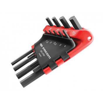 Facom 82H.JP9A Hexagon Key Set of 9 Metric (1.5-10mm)