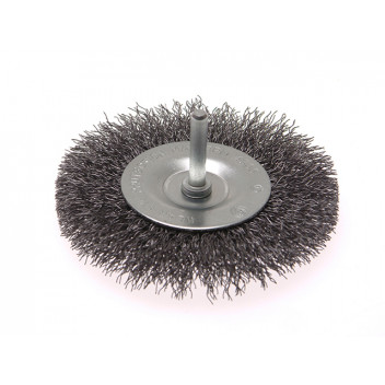 Faithfull Wire Brush 100mm x 6mm Shank, 0.30 Wire