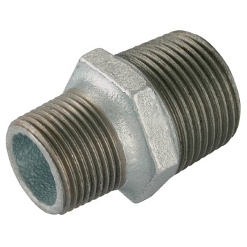 2\"X1\" BSPTM HEX NIPPLE GALVANISED GF245G
